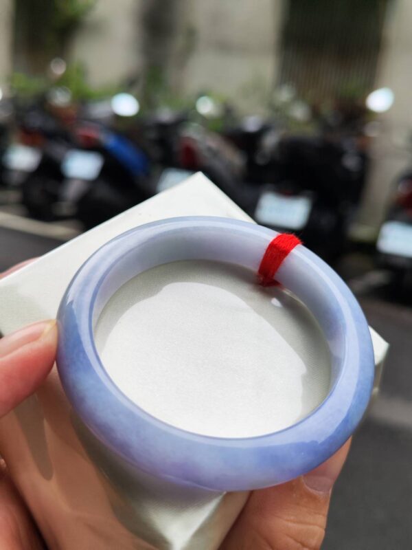 🌸 濃豔紫羅蘭正圈手鐲｜天然緬甸玉A貨 🌸