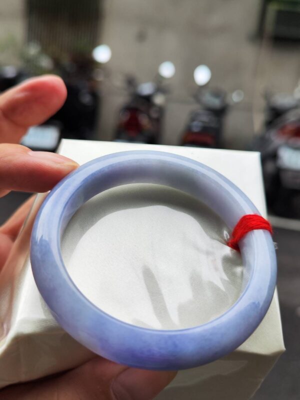 🌸 濃豔紫羅蘭正圈手鐲｜天然緬甸玉A貨 🌸