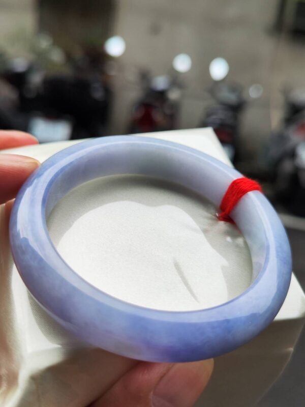 🌸 濃豔紫羅蘭正圈手鐲｜天然緬甸玉A貨 🌸