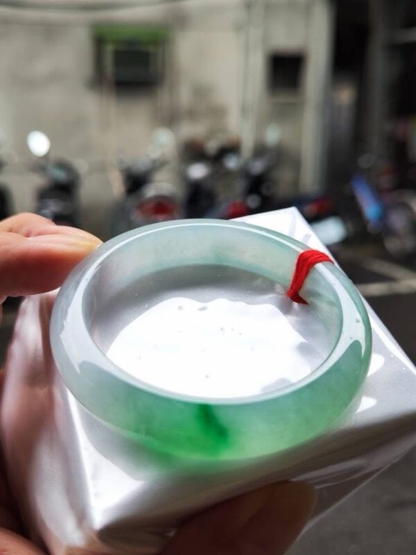 ✨ 天然緬甸玉A貨 冰種飄陽綠正圈手鐲 ✨