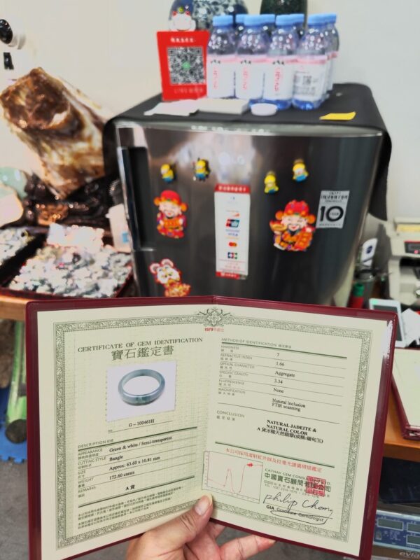 ✨天然緬甸玉A貨 ✨
🔥 冰種芙蓉飄花正圈手鐲 🔥