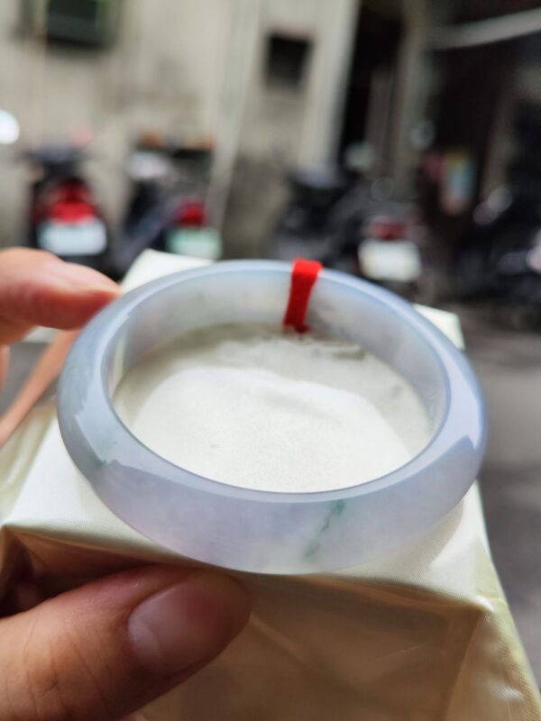 🌸 冰種紫羅蘭正圈手鐲｜天然緬甸玉A貨 🌸