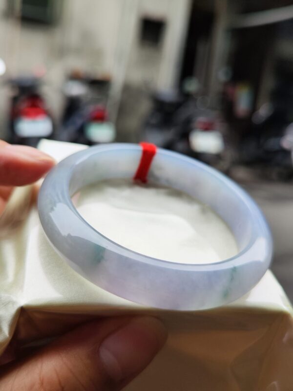 🌸 冰種紫羅蘭正圈手鐲｜天然緬甸玉A貨 🌸