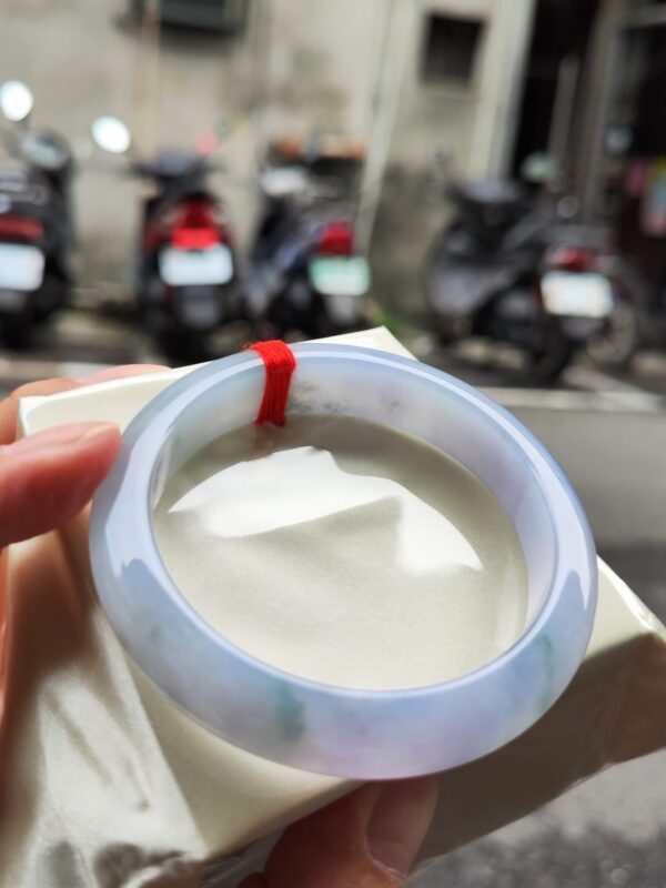 🌸 冰種紫羅蘭正圈手鐲｜天然緬甸玉A貨 🌸