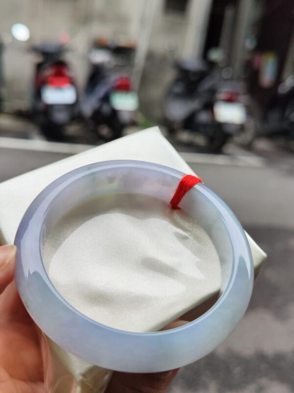🌸 冰種紫羅蘭正圈手鐲｜天然緬甸玉A貨 🌸
