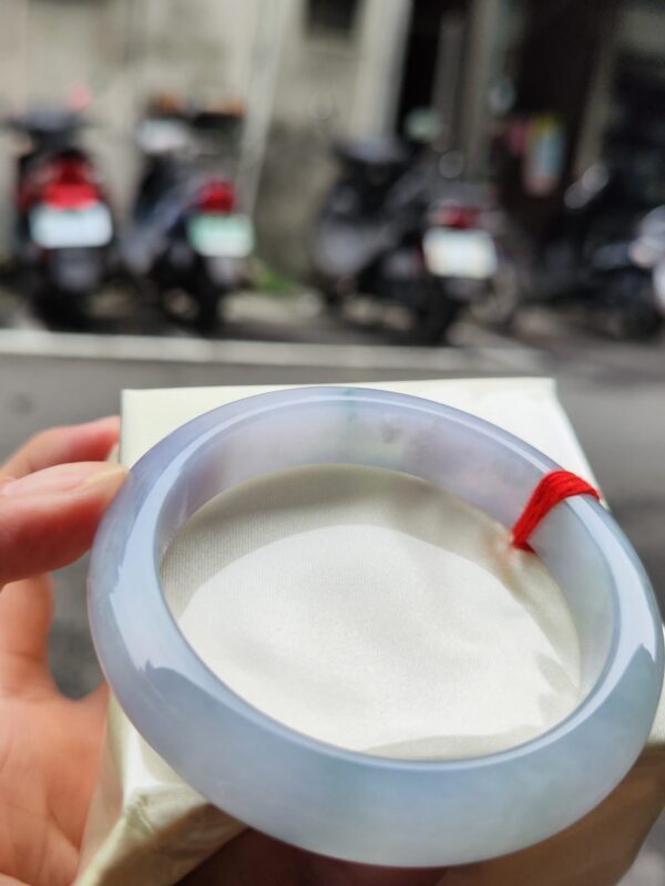 🌸 冰種紫羅蘭正圈手鐲｜天然緬甸玉A貨 🌸