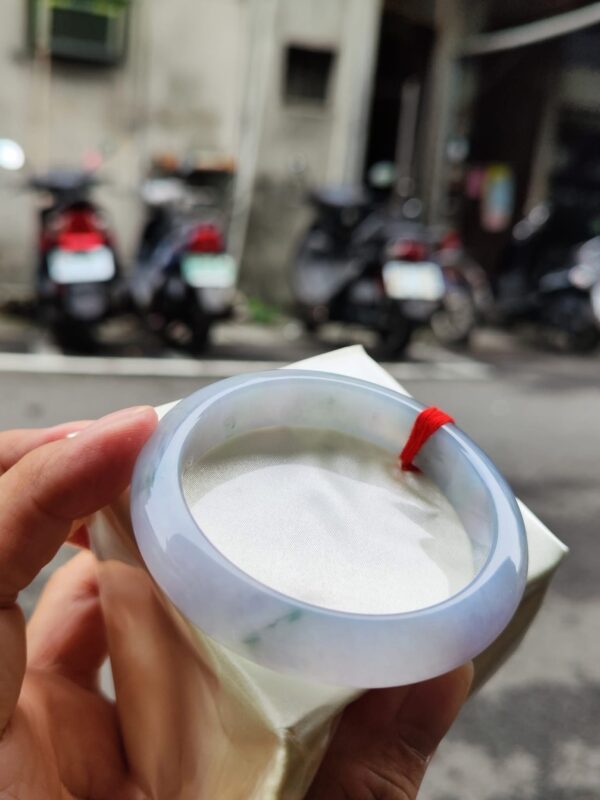 🌸 冰種紫羅蘭正圈手鐲｜天然緬甸玉A貨 🌸
