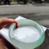 💎 天然緬甸玉A貨 冰種飄陽綠正圈厚庄手鐲