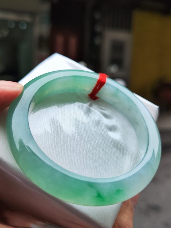 ✨ 天然緬甸玉A貨 冰種飄陽綠正圈手鐲 ✨