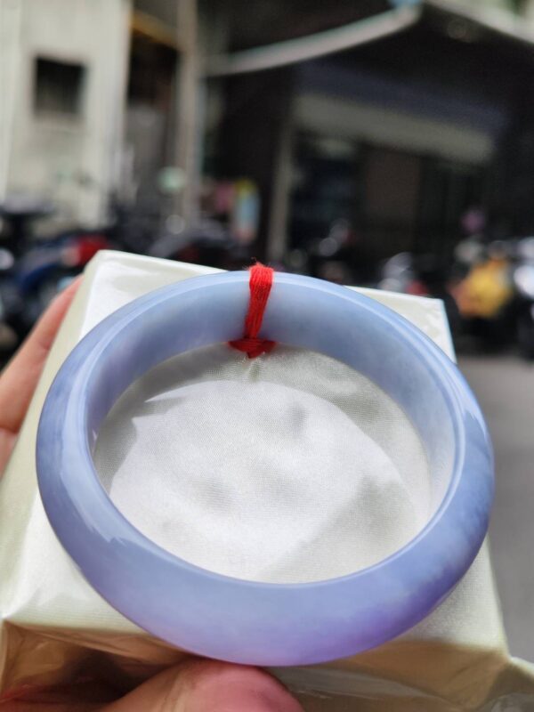 🌸 濃豔紫羅蘭正圈手鐲｜天然緬甸玉A貨 🌸