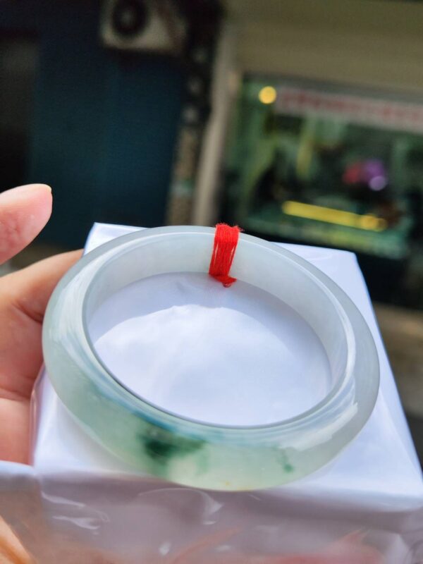 🔥 冰種飄綠花 正圈手鐲 🔥