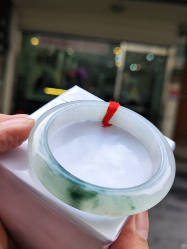 🔥 冰種飄綠花 正圈手鐲 🔥