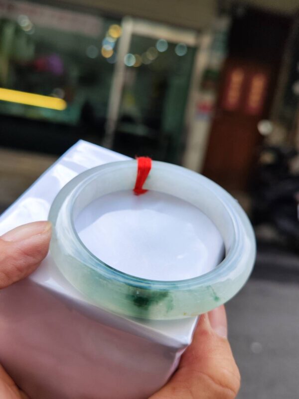 🔥 冰種飄綠花 正圈手鐲 🔥