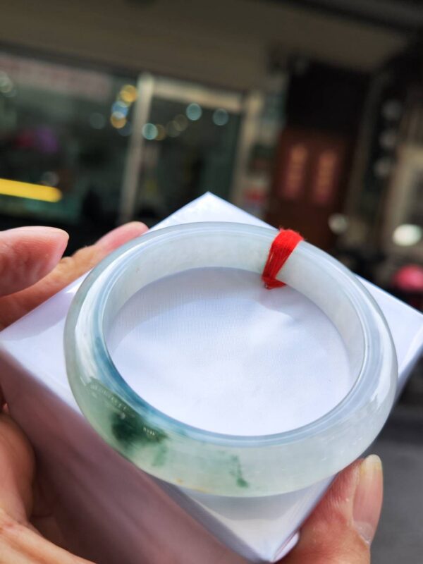 🔥 冰種飄綠花 正圈手鐲 🔥