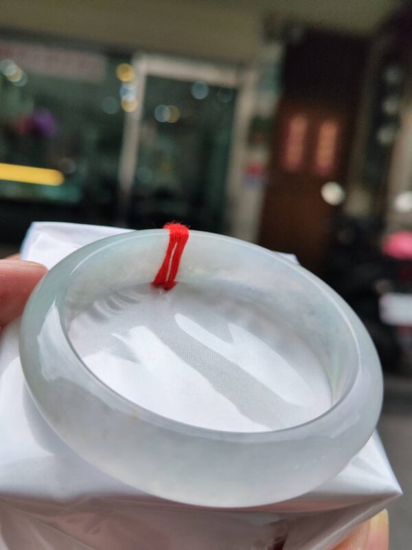 💎緬甸玉A貨放光玻璃種正圈又寬又厚手鐲💎