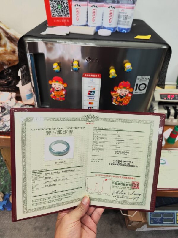 🔥 放光玻璃種飄花 正圈圓骨手鐲 🔥
✨天然緬甸玉A貨 ✨