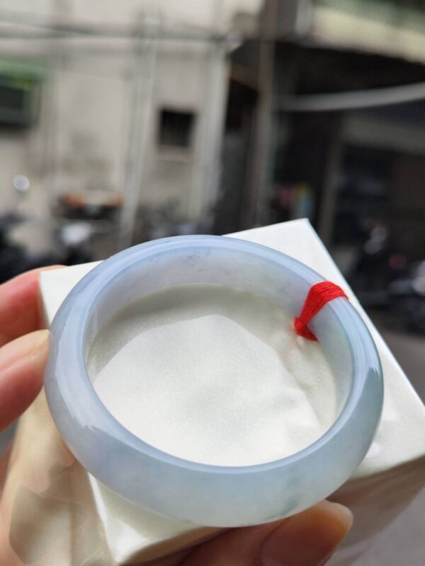 🌸 冰透紫羅蘭正圈手鐲｜天然緬甸玉A貨 🌸