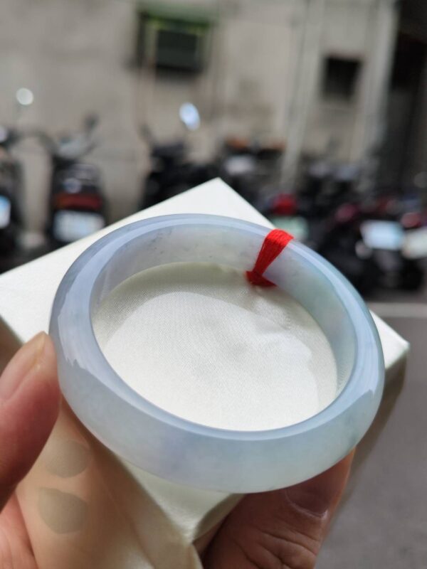 🌸 冰透紫羅蘭正圈手鐲｜天然緬甸玉A貨 🌸