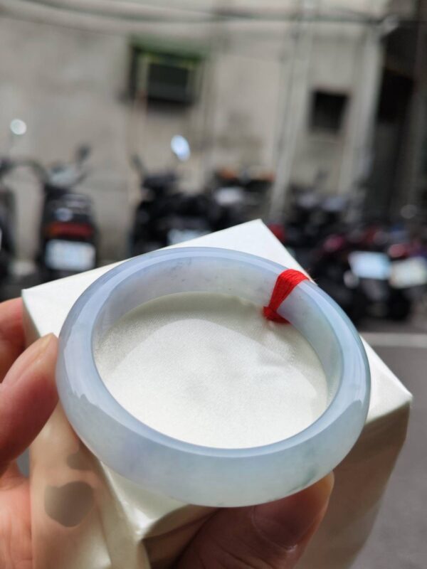 🌸 冰透紫羅蘭正圈手鐲｜天然緬甸玉A貨 🌸