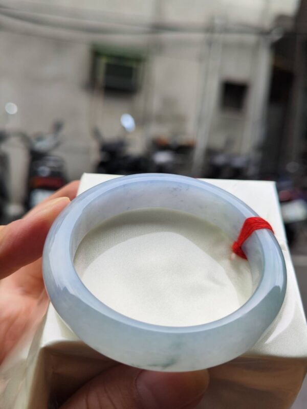 🌸 冰透紫羅蘭正圈手鐲｜天然緬甸玉A貨 🌸