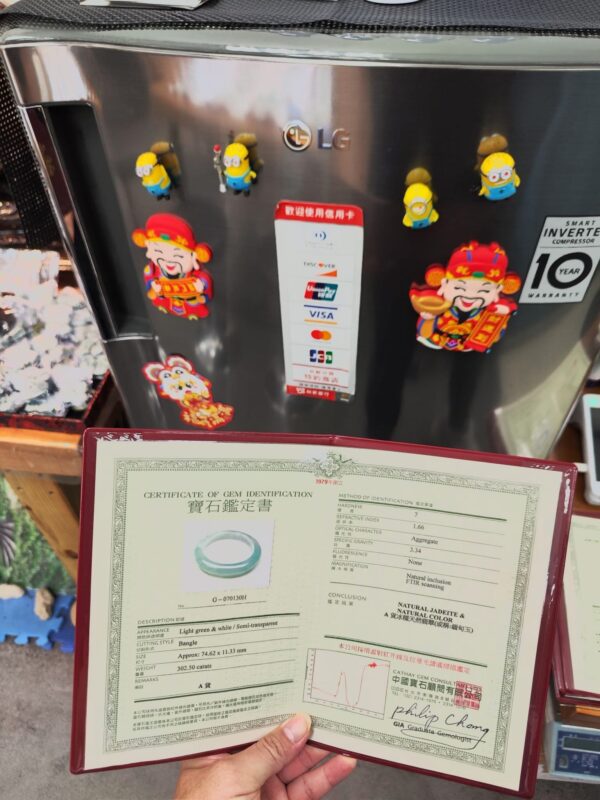 ✨天然緬甸玉A貨 ✨🔥 冰種飄綠正圈手鐲 🔥