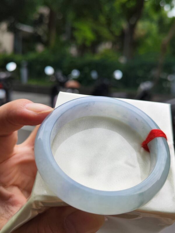 冰透紫羅蘭正圈手鐲｜天然緬甸玉A貨 🌸