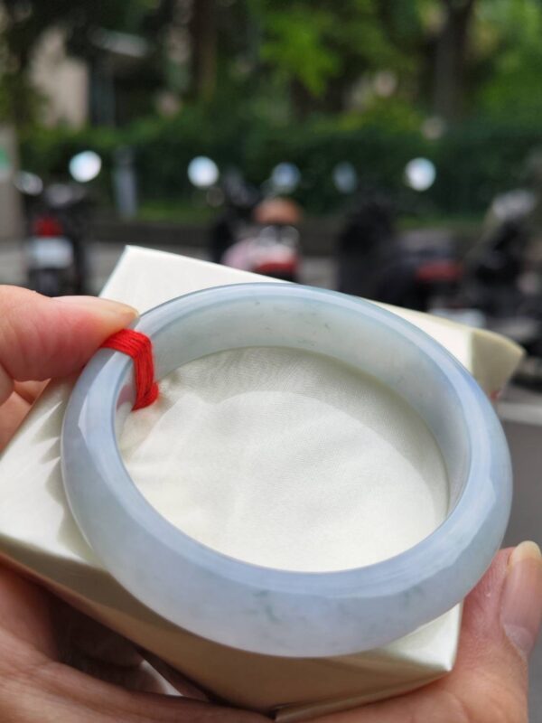 冰透紫羅蘭正圈手鐲｜天然緬甸玉A貨 🌸