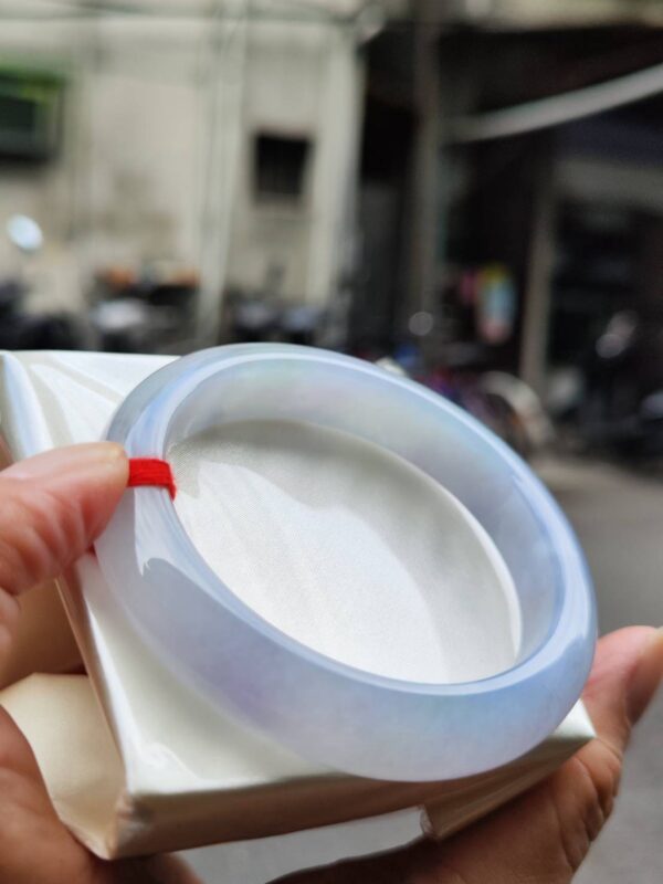 🌸冰種芙蓉紫羅蘭正圈手鐲｜天然緬甸玉A貨 🌸