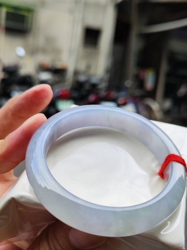 🌸冰種芙蓉紫羅蘭正圈手鐲｜天然緬甸玉A貨 🌸