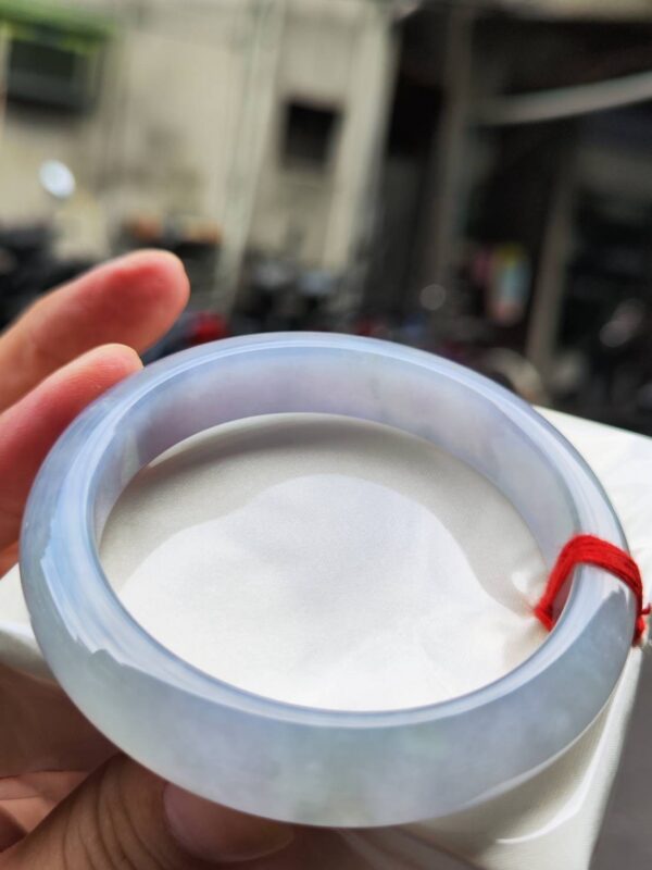 🌸冰種芙蓉紫羅蘭正圈手鐲｜天然緬甸玉A貨 🌸