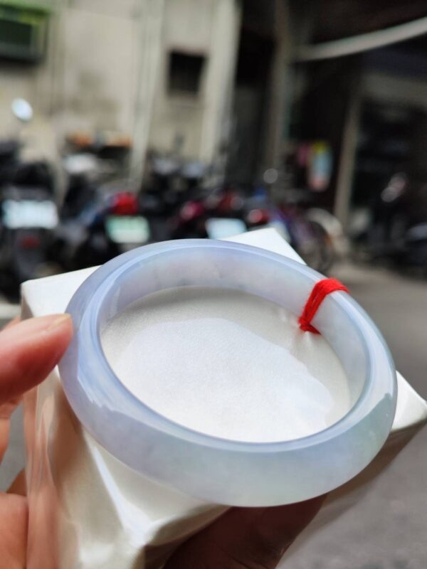 🌸冰種芙蓉紫羅蘭正圈手鐲｜天然緬甸玉A貨 🌸