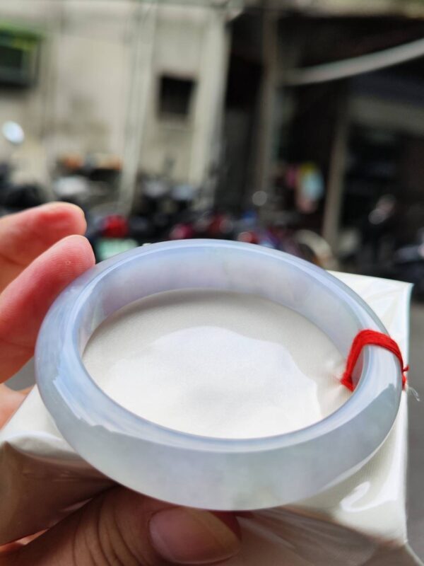 🌸冰種芙蓉紫羅蘭正圈手鐲｜天然緬甸玉A貨 🌸