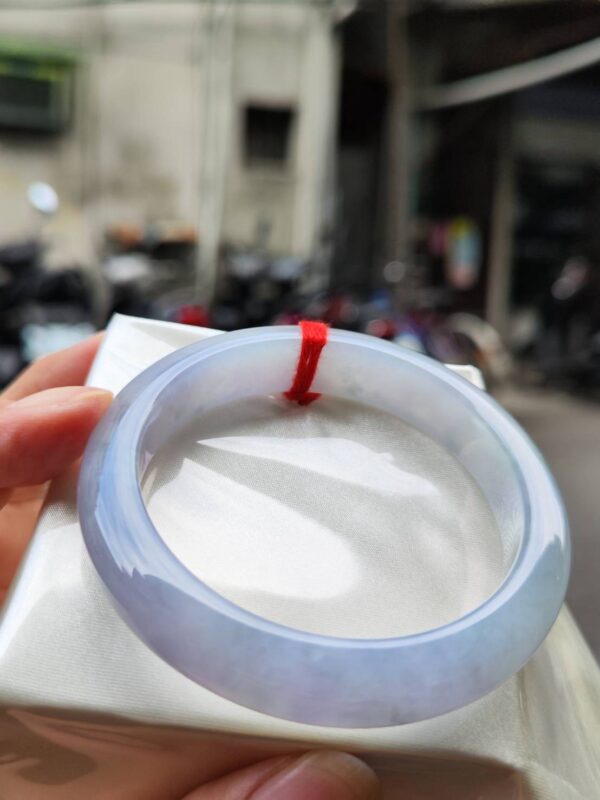 🌸冰種芙蓉紫羅蘭正圈手鐲｜天然緬甸玉A貨 🌸