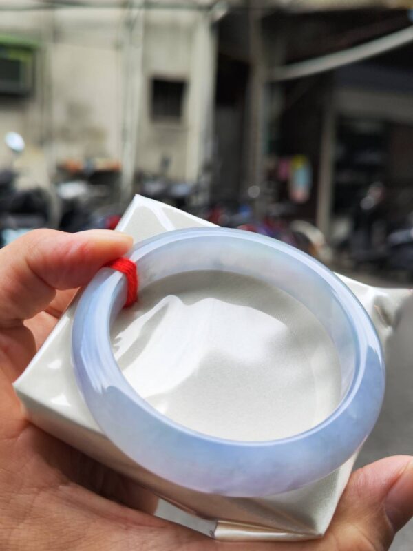 🌸冰種芙蓉紫羅蘭正圈手鐲｜天然緬甸玉A貨 🌸