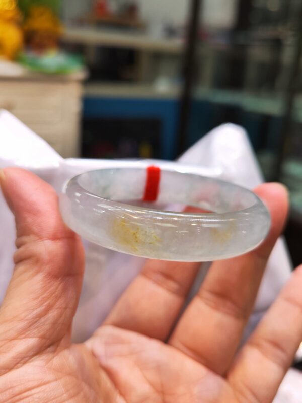 🌈【頂級三彩玻璃種正圈手鐲】🌈