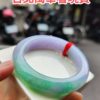 🌸 濃豔紫羅蘭春彩正圈手鐲｜天然緬甸玉A貨 🌸