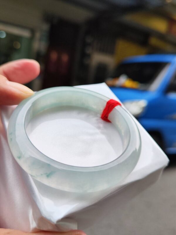 🔥 放光玻璃種飄花 正圈厚庄手鐲 🔥 ✨天然緬甸玉A貨 ✨