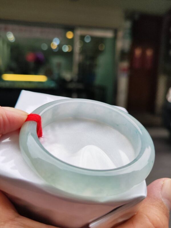 🔥 放光玻璃種飄花 正圈厚庄手鐲 🔥 ✨天然緬甸玉A貨 ✨