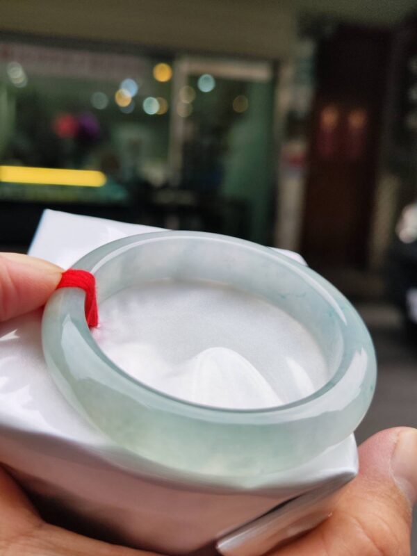 🔥 放光玻璃種飄花 正圈厚庄手鐲 🔥 ✨天然緬甸玉A貨 ✨