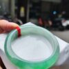 💎 緬甸玉A貨 冰種飄陽綠正圈手鐲 💎