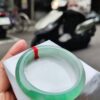 💎 緬甸玉A貨 冰種飄陽綠正圈手鐲 💎