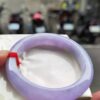 🌸 濃豔粉紫羅蘭滿色正圈手鐲｜天然緬甸玉A貨 🌸