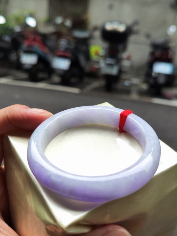 🌸濃豔紫羅蘭正圈手鐲｜天然緬甸玉A貨 🌸