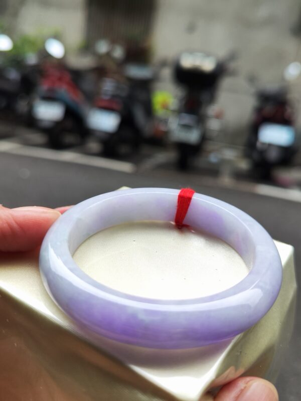 🌸濃豔紫羅蘭正圈手鐲｜天然緬甸玉A貨 🌸