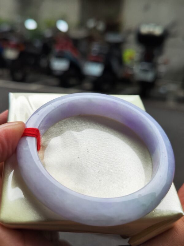 🌸濃豔紫羅蘭正圈手鐲｜天然緬甸玉A貨 🌸