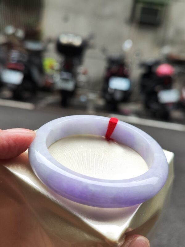 🌸濃豔紫羅蘭正圈手鐲｜天然緬甸玉A貨 🌸