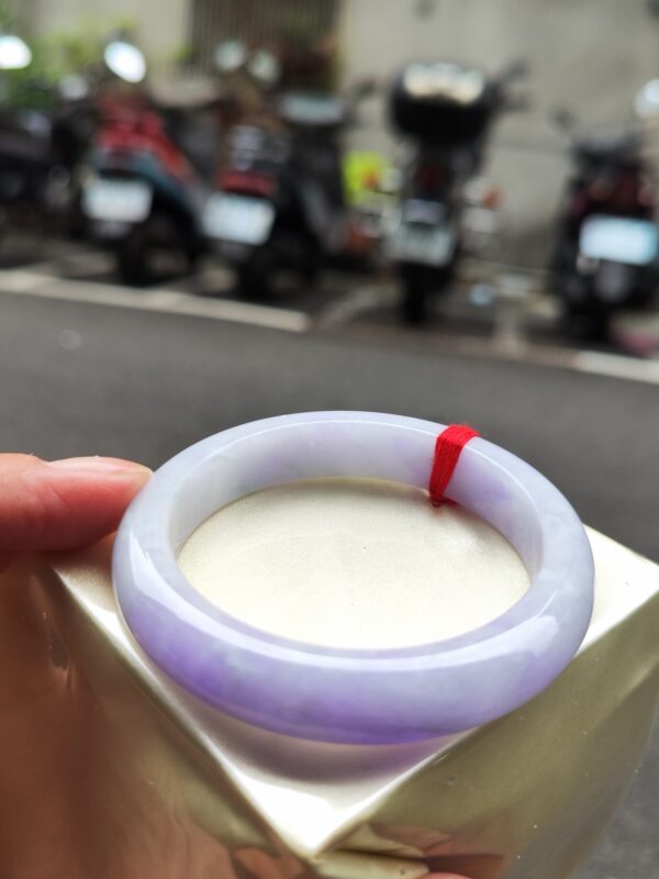 🌸濃豔紫羅蘭正圈手鐲｜天然緬甸玉A貨 🌸