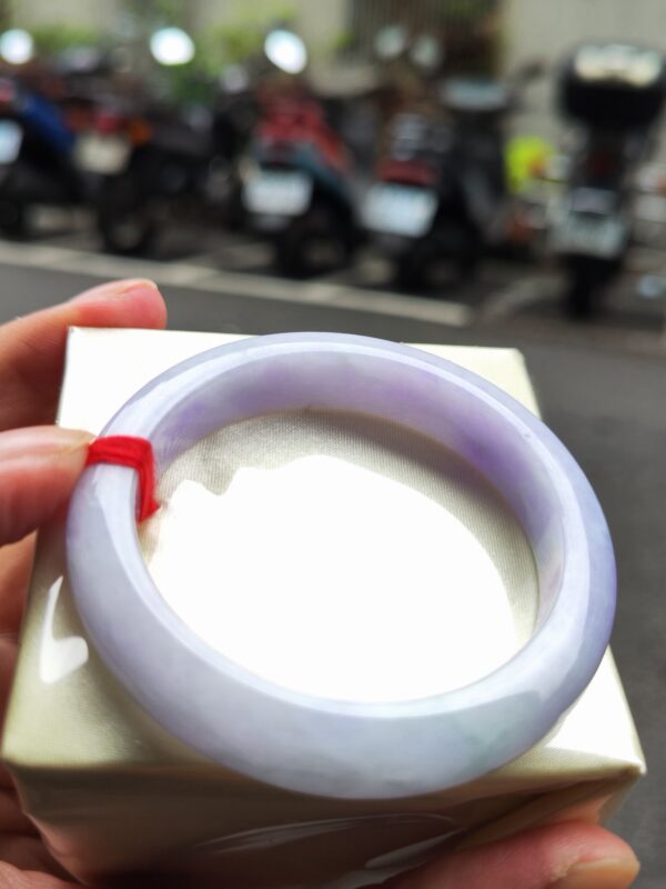 🌸濃豔紫羅蘭正圈手鐲｜天然緬甸玉A貨 🌸