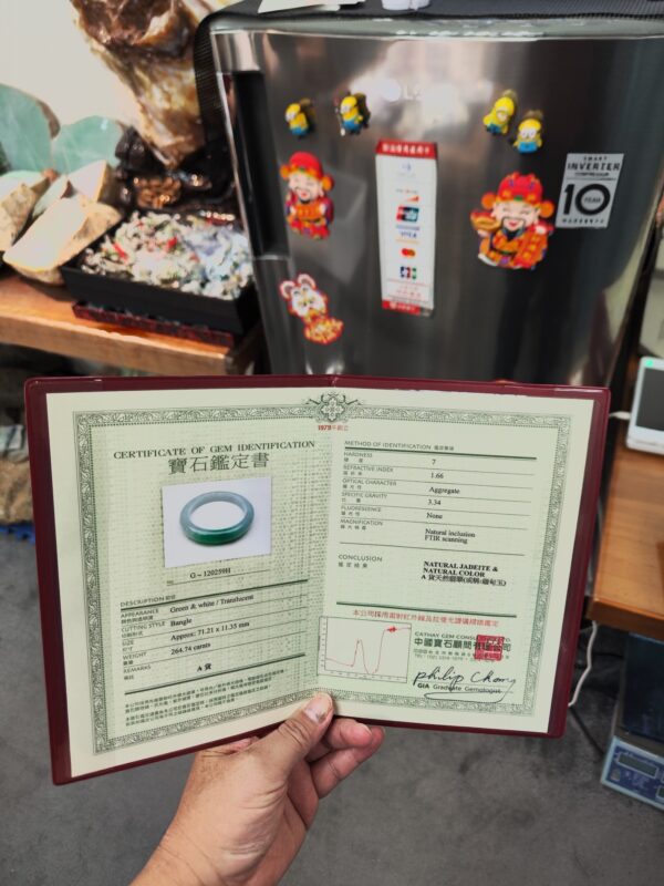 ✨天然緬甸玉A貨 ✨🔥 飄陽綠正圈手鐲 🔥