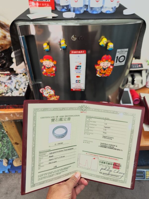 🔥 放光玻璃種飄花 正圈厚庄手鐲 🔥 ✨天然緬甸玉A貨 ✨